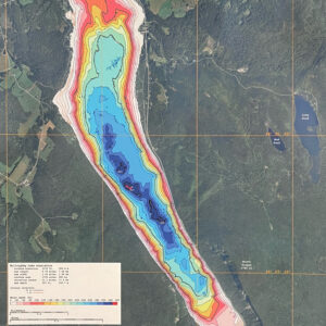 Colored Lake Willoughby Depth Chart